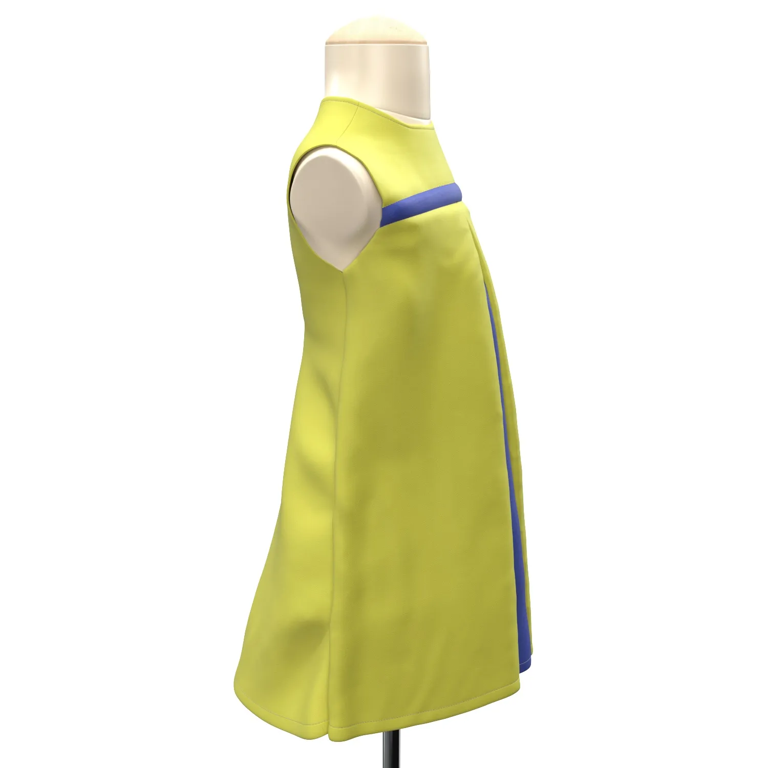 Children Simple Frock 3D Model_03